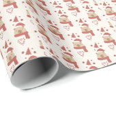 Knus Capybara Kerstmis Cadeaupapier (Rol Hoek)