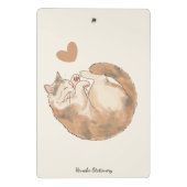 Knus Cat Café Anime Mini Klembord (Achterkant)