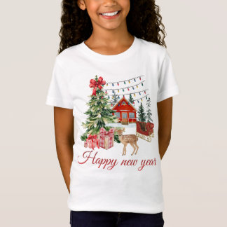 🎄 Knus Chalet voor Kerstmis & Herten | Gelukkig N T-shirt