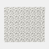 Knus chique cadeau voor kattenliefhebbers fleece deken (Voorkant (Horizontaal))