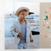 Knus Corgi - Kerstwarmte Drieluik Wenskaart (Binnenzijde eerst)