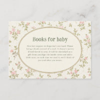 Knus Cottage Bloemige Baby Shower Boeken voor Baby