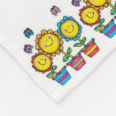Knus dekbed van fleece met eigen ontwerp Zonnebloe Deken (Hoek)