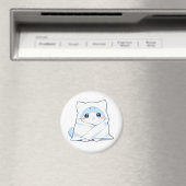 Knus Dekentje Kitten Kawaii Cute Kat Design Magneet (Insitu (Vaatwasser))