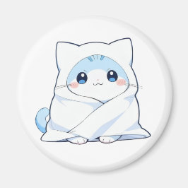 Knus Dekentje Kitten Kawaii Cute Kat Design Magneet