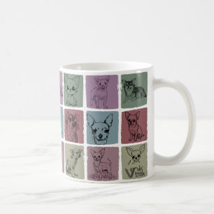 Knus Drinkgerei voor Chihuahua Retro Hondenliefheb Koffiemok