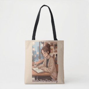 Knus Esthetisch Schrijf Je Eigen Verhaal Journal I Tote Bag