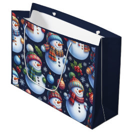 Knus Festieve Sneeuwman Groot Cadeauzakje