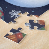 Knus Festieve Sneeuwman Legpuzzel (Zijkant)