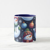 Knus Festieve Sneeuwman Mok (Midden)