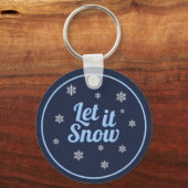 Knus Festieve Sneeuwman Sleutelhanger (Achterkant)