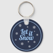 Knus Festieve Sneeuwman Sleutelhanger (Achterkant)