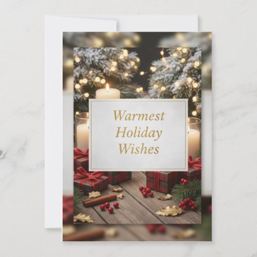 “Knus Festive Kerstkaart – Whimsische Winter (Voorkant)