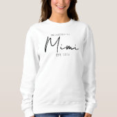 Knus gepromoveerd tot Gigi EST Jaar Sweatshirt (Voorkant)