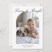 Knus gezellige kerstkaart van Furry & Bright voor  (Voorkant)