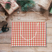 Knus Gingham Kerst Grote Cadeautas