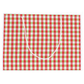 Knus Gingham Kerst Grote Cadeautas (Achterkant)