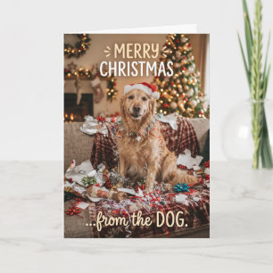Knus Goud Retriever Kerstkaart Kaart