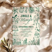 Knus Groene Doodle Kerstfeest