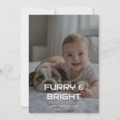 Knus & Helder Gezellige Speelse Gezinskerstkaart Feestdagenkaart (Voorkant)