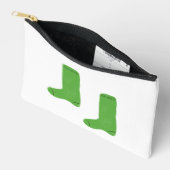 Knus heldergroene sokken etui (Open)
