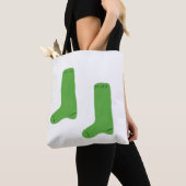 Knus heldergroene sokken tote bag (Dichtbij)