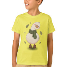 Knus Herfst Cartoon Eend