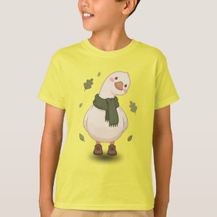 Knus Herfst Cartoon Eend T-shirt