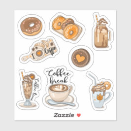 Knus Herfst Koffie scrapbook schrijfwaren stickers