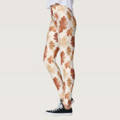 Knus herfstbladpatroon leggings (Links)