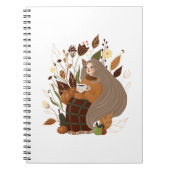 Knus Herfstmeisje Notitieboek (Voorkant)