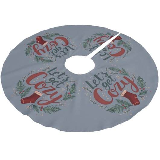 Knus Hollendierden Pruimbes Lettertype Kerstboom Rok (Gekanteld)