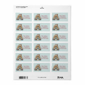 Knus illustratie van een huisje van gemberkoek voo etiket (Full Sheet)