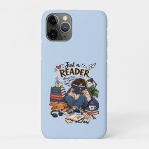 Knus illustratie voor boekenliefhebbers die lezen Case-Mate iPhone case