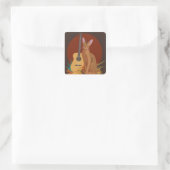 Knus kat & gitaar sticker (Tas)