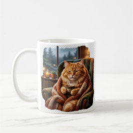Knus Kat Illustratie met Koffie Koffiemok