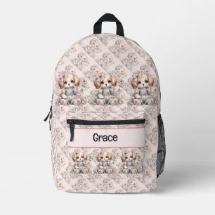 Knus Kawaii Cottagecore Farmcore Hondenstijl Bedrukte Rugzak