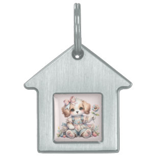 Knus Kawaii Cottagecore Farmcore Hondenstijl Huisdieren Naamplaatje