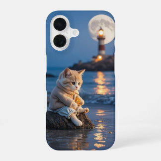 Knus Kawaii Kat Telefoonhoes iPhone 16 Hoesje