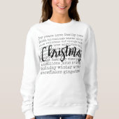 Knus Kerst Sweatshirt, Kerstcadeaus voor haar Trui (Voorkant)