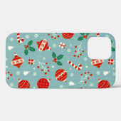 Knus Kerst Wonderland Patroon ❄️🎁 Festive Case-Mate iPhone Case (Achterkant (horizontaal))