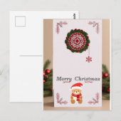❄️ Knus Kerstbeer Frame Magie ✨ Festieve Feestdage Briefkaart (Voorkant / Achterkant)