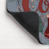 Knus Kerstdak Dennengebessen Lettering Muismat (Hoek)