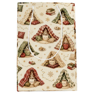Knus Kerstdeken Fort Dekenmok Gift Zak Medium Cadeauzakje
