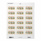Knus Kerstdieren - Adorable Kerststicker Etiket (Full Sheet)