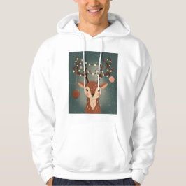 Knus Kersthert met Ornamenten en Lichtjes Hoodie
