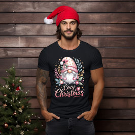 Knus Kersthuis Roze Kabouter T-shirt