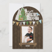 Knus Kerstkaart Bruin Ornamentaal Bos (Voorkant)