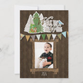Knus Kerstkaart Bruin Ornamentaal Bos (Voorkant)