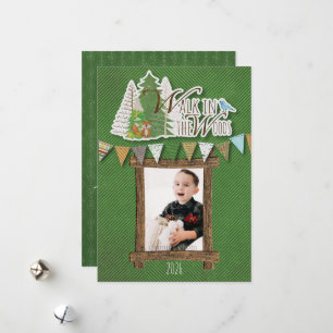 Knus Kerstkaart Groen Chevron Houtland